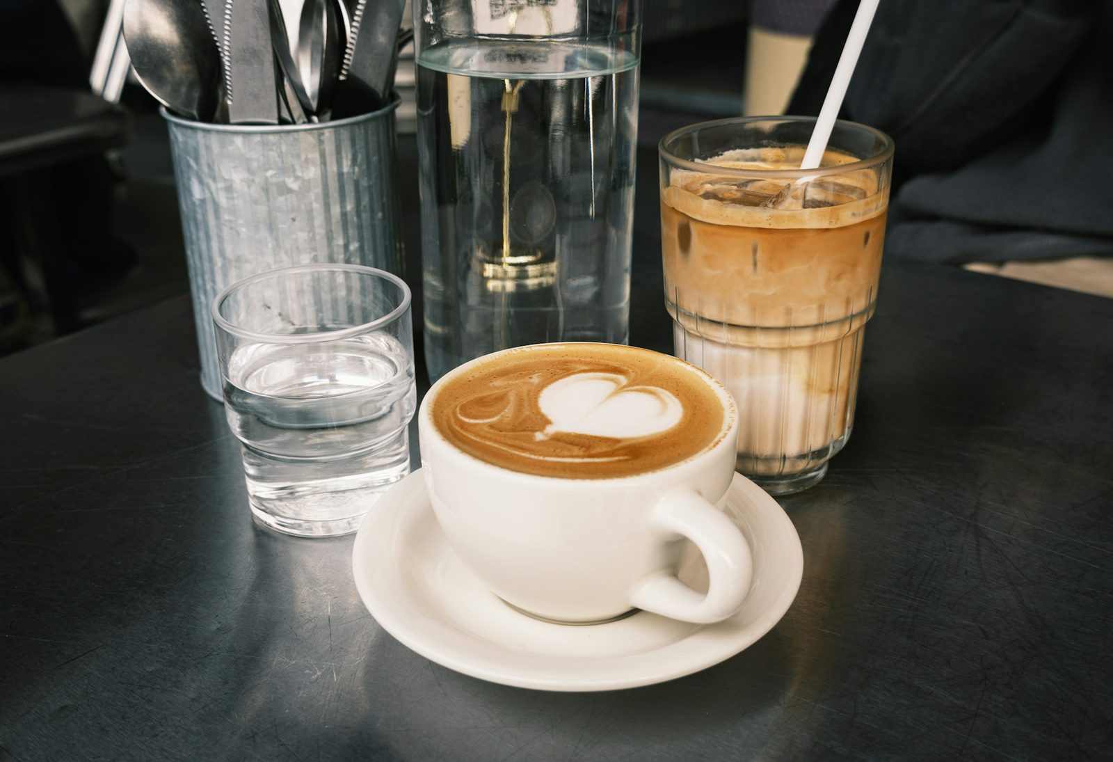 Cup of coffee on a table